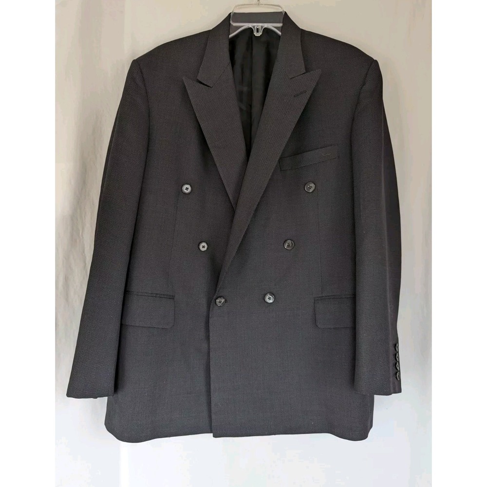 Tom James Filo A Mano Holland Sherry Allen Stevens Sport Coat 42-44 Black